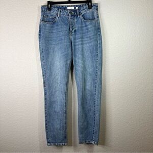 A Loves A Womens Light Wash‎ Button Fly Straight Leg Denim Jeans Size 26